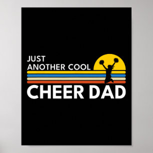 Just Another Cool Cheer Dad Cheerleading Poster