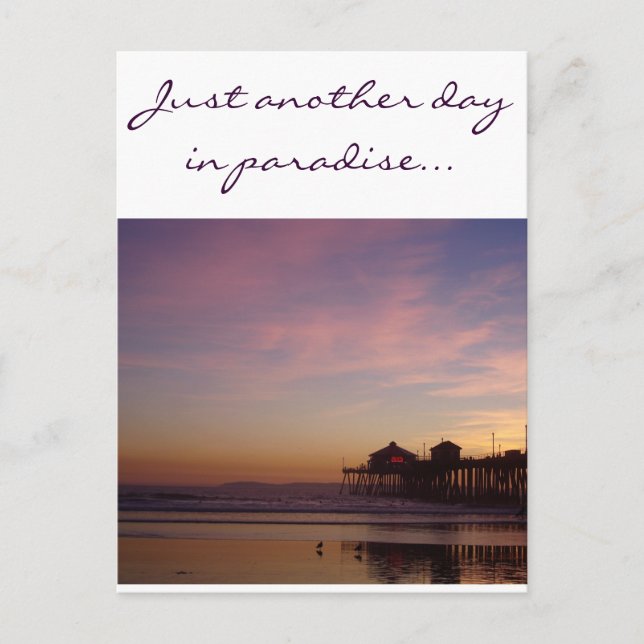 Just another day in paradise postcard (Front)