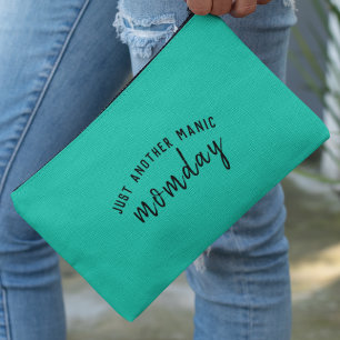 Just Another Manic Momday Super Mum Trendy Green Accessory Pouch