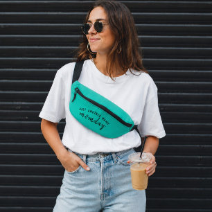 Just Another Manic Momday Super Mum Trendy Green Bum Bags