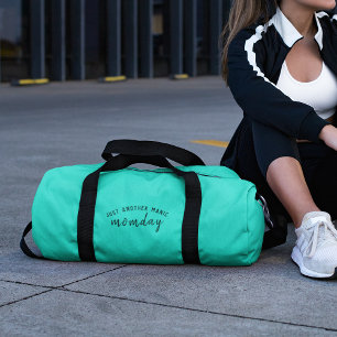 Just Another Manic Momday   Super Mum Trendy Green Duffle Bag