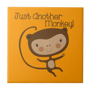 Just Another Monkey Ceramic Tile