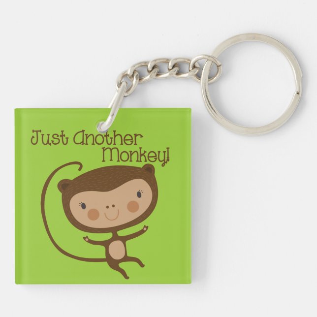 Just Another Monkey Key Ring (Back)
