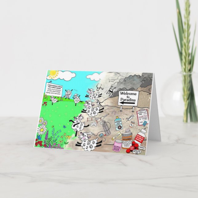 "Just Around The Corner" Thank You Card (Front)