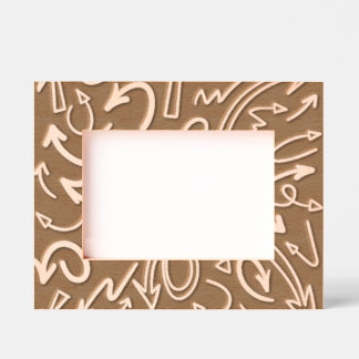 Just Arrows Etched Wooden Frame Engraved Frames