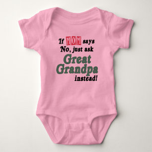 Just Ask Great Grandpa Baby Bodysuit