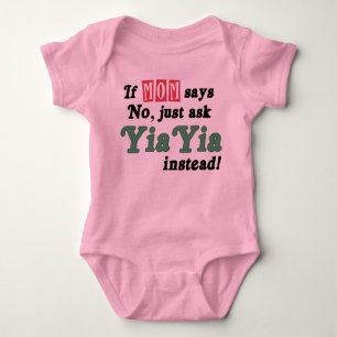 Just Ask YiaYia Baby Bodysuit