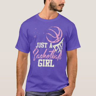 Just Basketball Girl Player Funny Woman Softball M T-Shirt