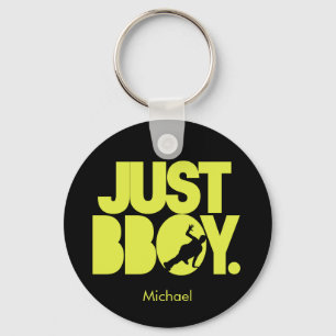 Just Bboy - black and yellow Key Ring