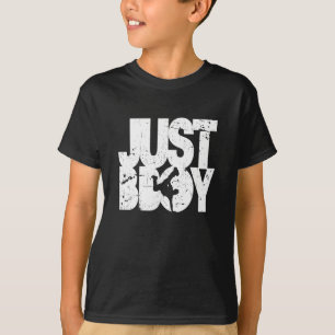 just bboy - white distressed T-Shirt