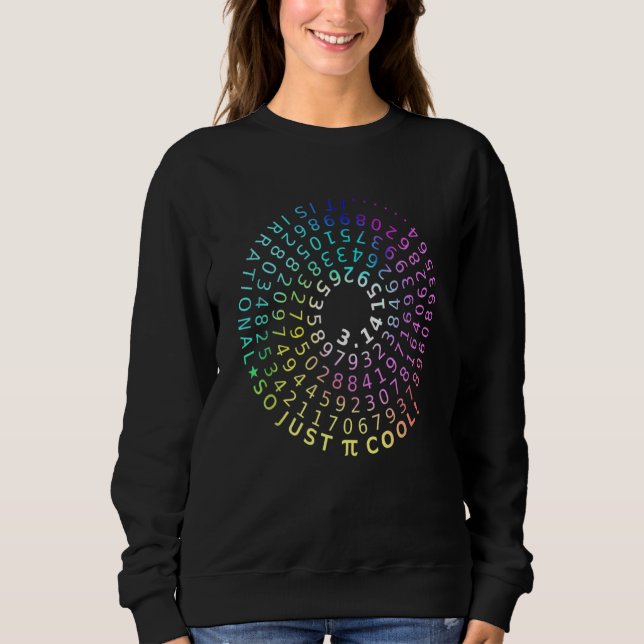 Just Be Cool It's Irrational Pi Sweatshirt (Front)