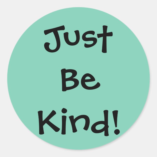 Just Be Kind Sticker Sheet (Front)