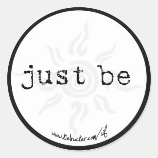 just be (round) classic round sticker
