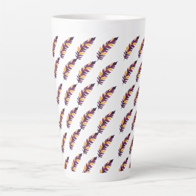 "Just be yourself mug" - best for gift Latte Mug (Front)