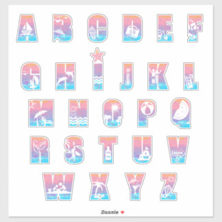 JUST BEACHY ALPHABET