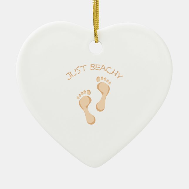 Just Beachy Ceramic Tree Decoration (Front)