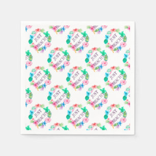 Just Beachy Tropical Flower Luau Party Supplies Napkin