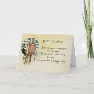 Just Because Greeting Card (1921)