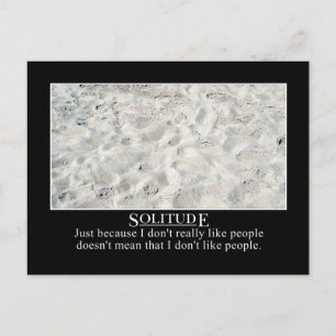 Just because I don't like people doesn't mean... Postcard