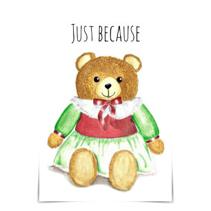 "Just Because" Oma Bear Hug Card