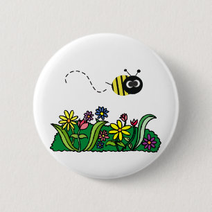 Just Bee 6 Cm Round Badge