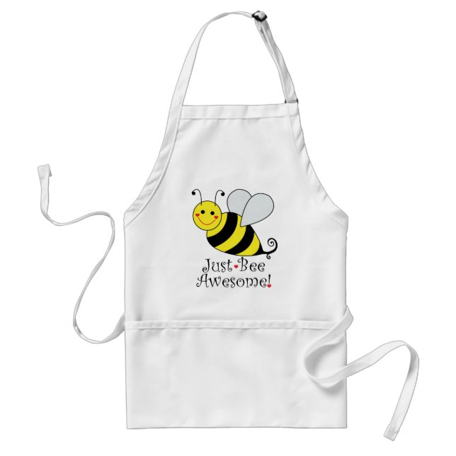 Just Bee Awesome Cute Bumble Bee Standard Apron (Front)