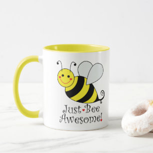 Just Bee Awesome Cute Yellow Bumble Bee Mug