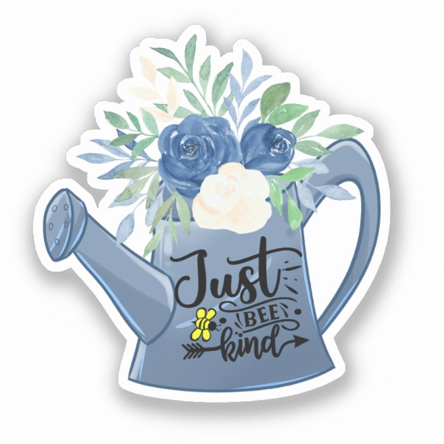 Just Bee Kind Flowers in Watering Can Laptop (Front)