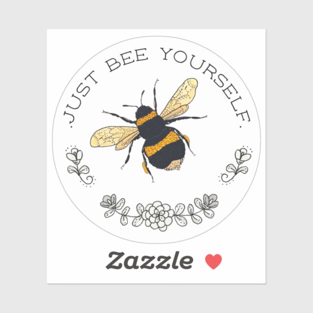 Just Bee Yourself Bumblebee Circle (Sheet)