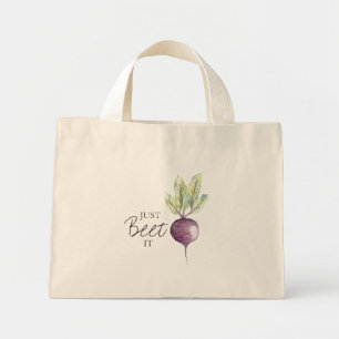 Just Beet It Watercolor Bag
