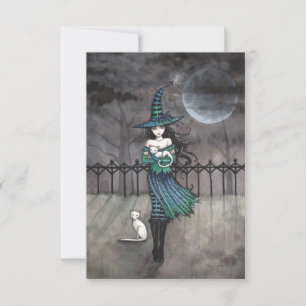 Just Before Midnight Halloween Postcard