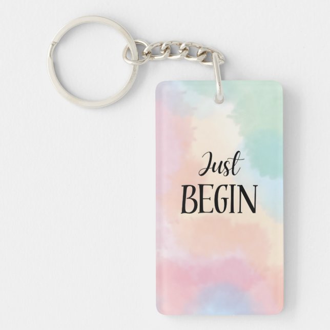 Just Begin Key Ring (Front)