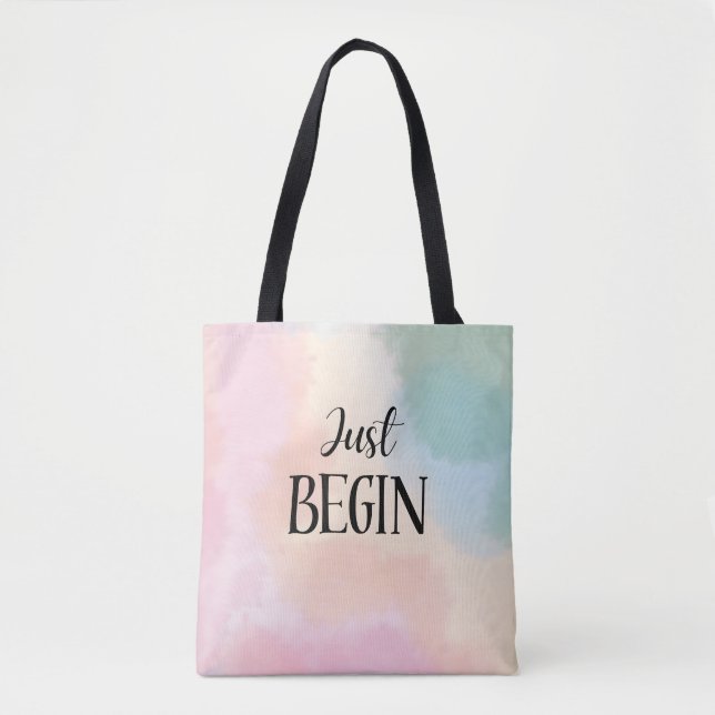 Just Begin  Tote Bag (Front)