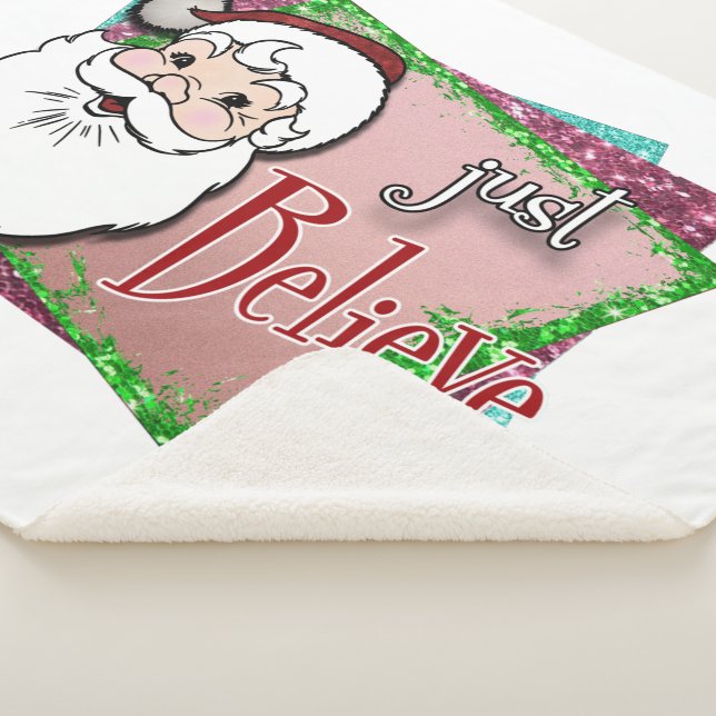 Just Believe Sherpa Blanket (3/4)