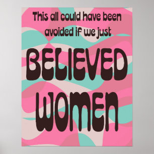 Just Believe Women Poster