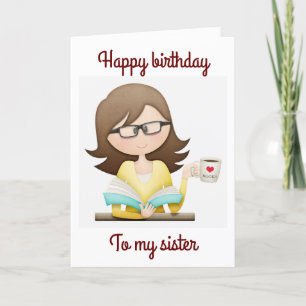 JUST "BETWEEN US SISTERS" FUN BIRTHDAY CARD