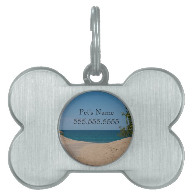 Just Beyond Pet Name Tag (Front)