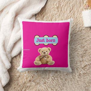 Just Born Teddy Bear Design Cushion