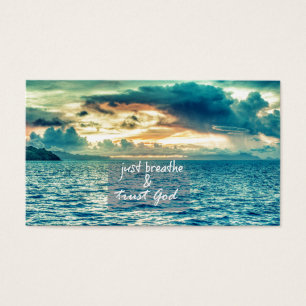Just Breathe and Trust God Faith Quote