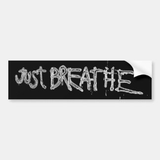 Just Breathe Bumper Sticker