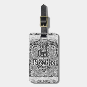 Just Breathe – Calming Mandala-Inspired Luggage Tag