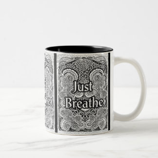 Just Breathe – Calming Mandala-Inspired Two-Tone Coffee Mug