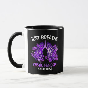 Just Breathe Cystic Fibrosis Awareness Mug