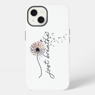 Just Breathe Dandelion Encouragement Yoga iPhone 13 Case