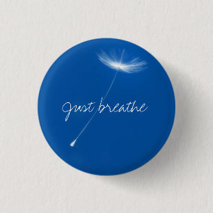 Just breathe - Dandelions floating 3 Cm Round Badge