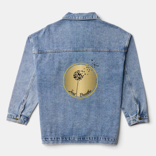 Just Breathe Denim Jacket (Back)
