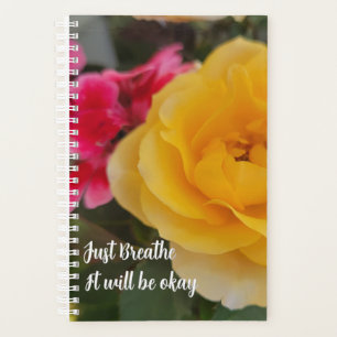 Just Breathe Friendship Yellow Rose Photo Planner