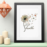 Just Breathe Inspirational Quote Gift Faux Canvas Print<br><div class="desc">Introducing our "Just Breathe" product design: a perfect blend of positivity and beauty. Featuring a delicate dandelion and graceful butterflies, this design carries a powerful message. Reminding you to pause, relax, and take a deep breath, it brings a sense of calmness to your everyday life. With its uplifting imagery and...</div>