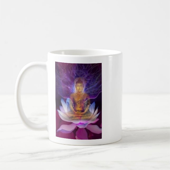 Just Breathe... LotusBudhha Mug (Left)