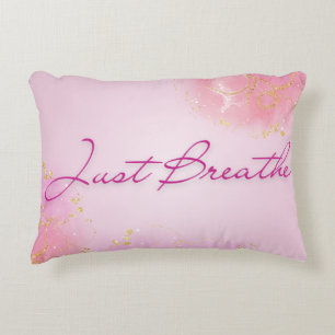Just Breathe - Pink Serenity Gift Decorative Cushion